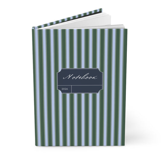 Vintage Stripe Journal - Inkwell Cats