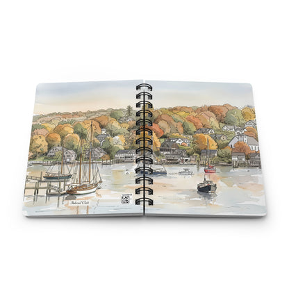 Autumn Harbor Spiral Journal