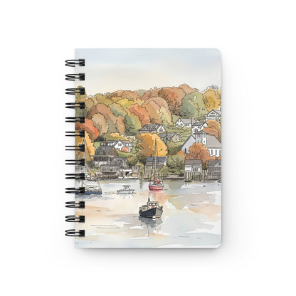 Autumn Harbor Spiral Journal