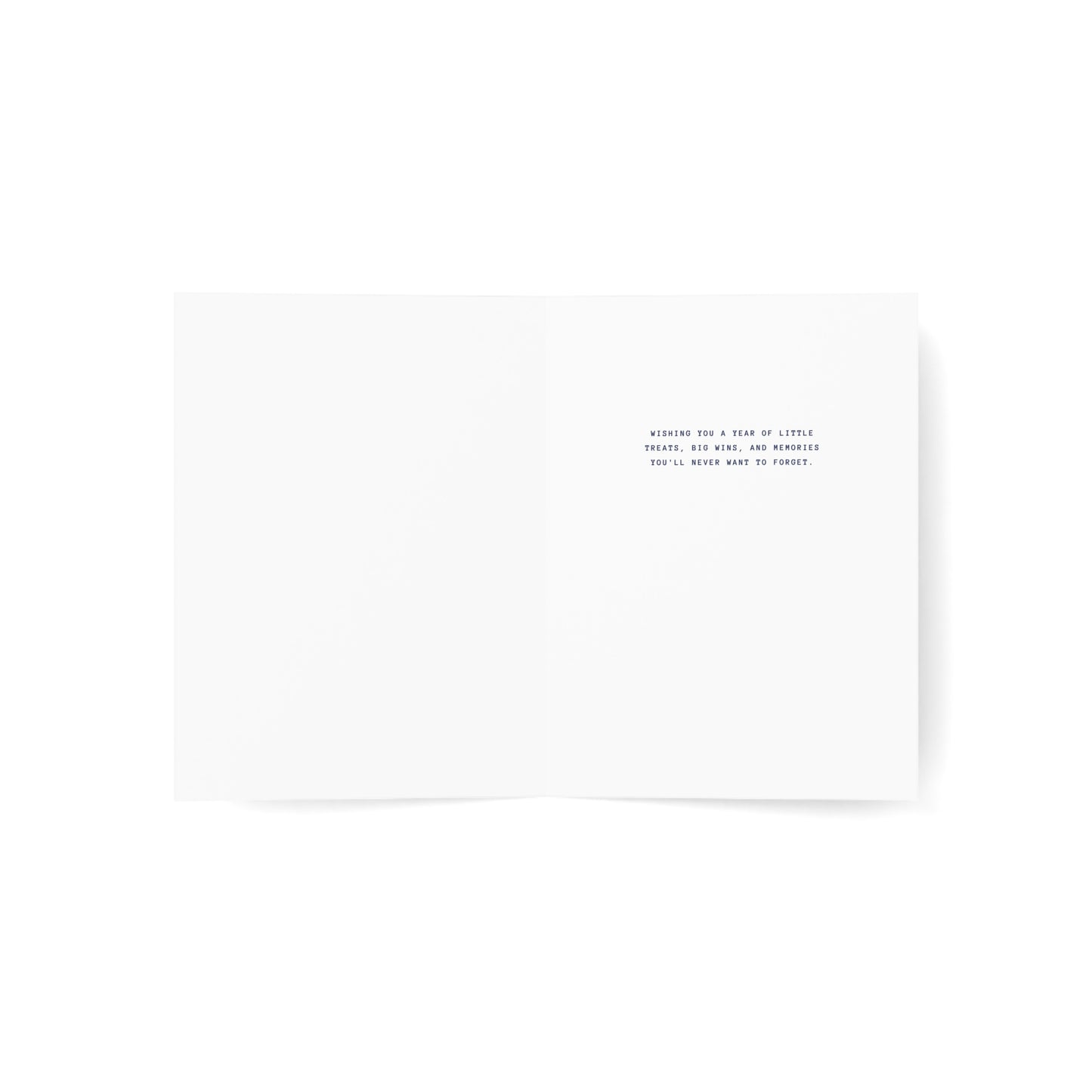 Happy Birthday Blue Illustration Greeting Card