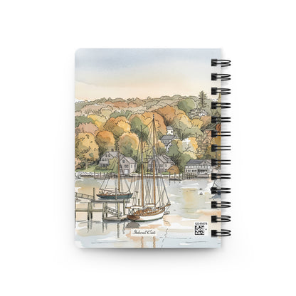 Autumn Harbor Spiral Journal
