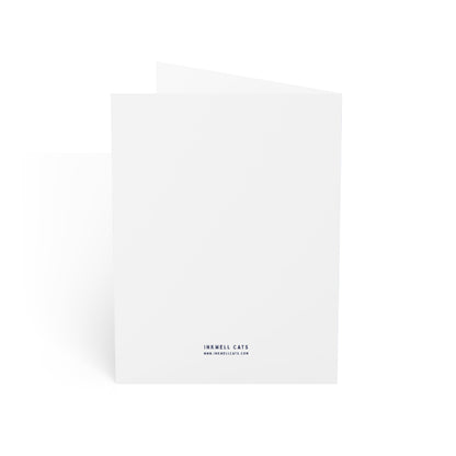 Happy Birthday Blue Illustration Greeting Card
