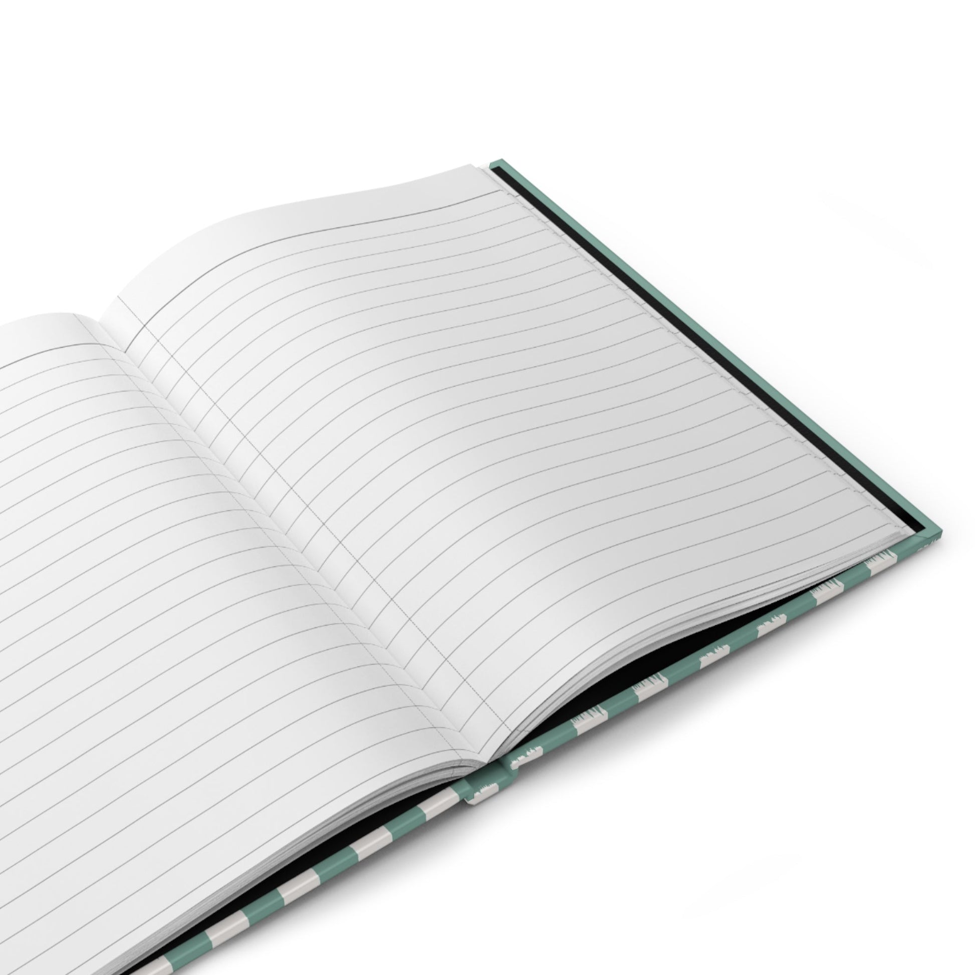 green striped aesthetic journal with blue starburst and “ciao” text