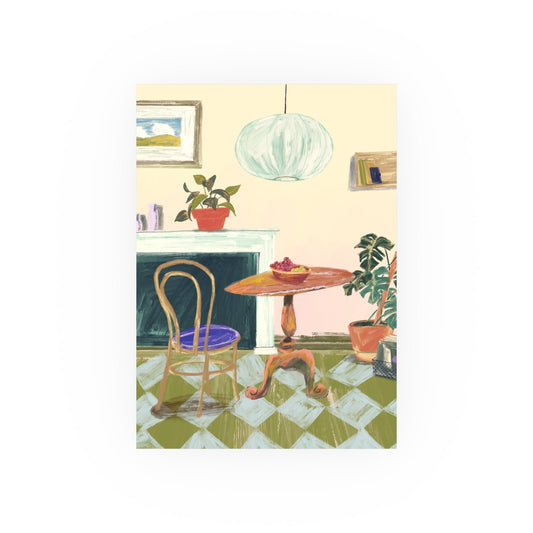 Cozy Interior Print - Inkwell Cats