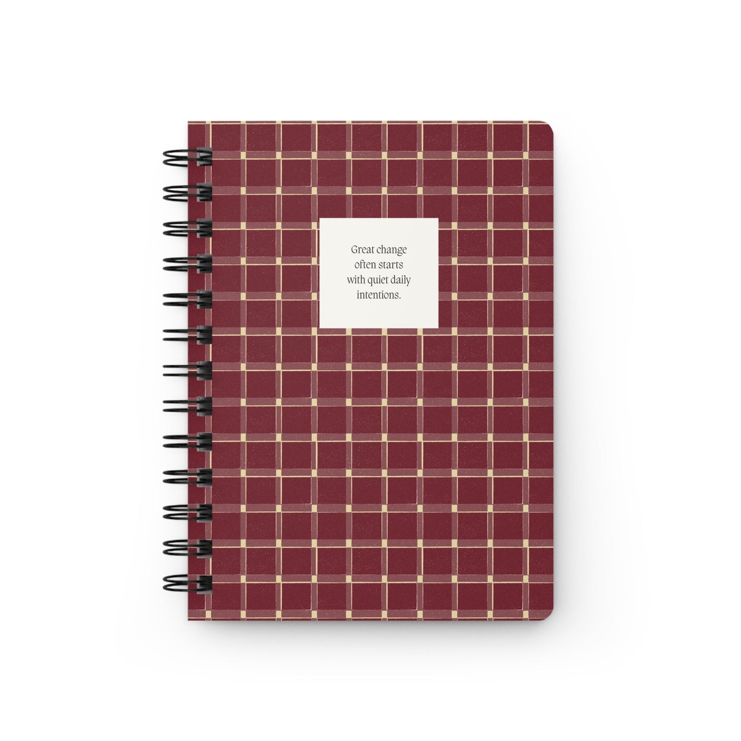 Crimson Sunday Reset Spiral Journal - Inkwell Cats