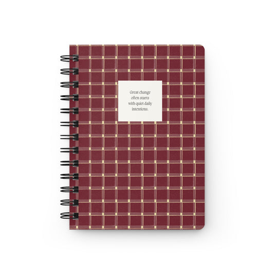 Crimson Sunday Reset Spiral Journal - Inkwell Cats