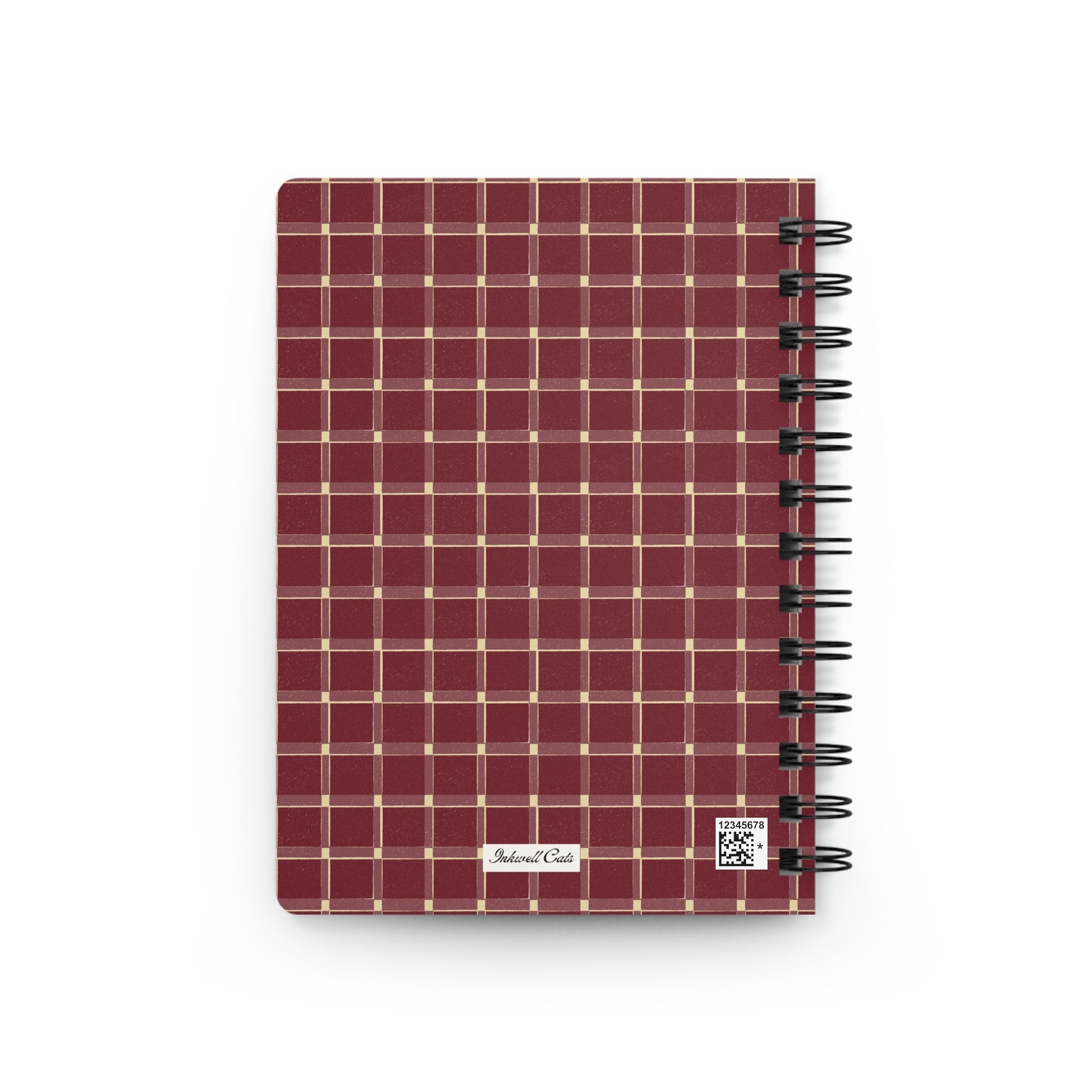 Crimson Sunday Reset Spiral Journal - Inkwell Cats