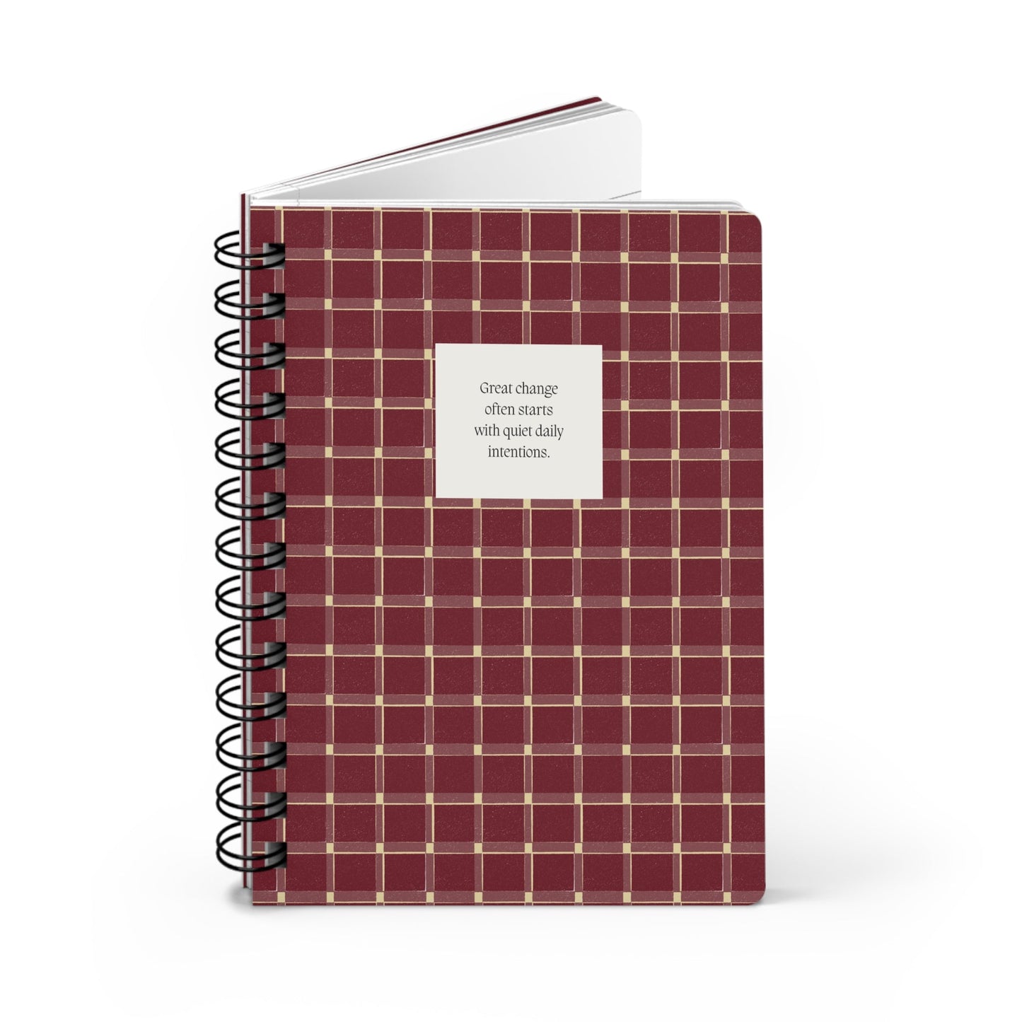 Crimson Sunday Reset Spiral Journal - Inkwell Cats