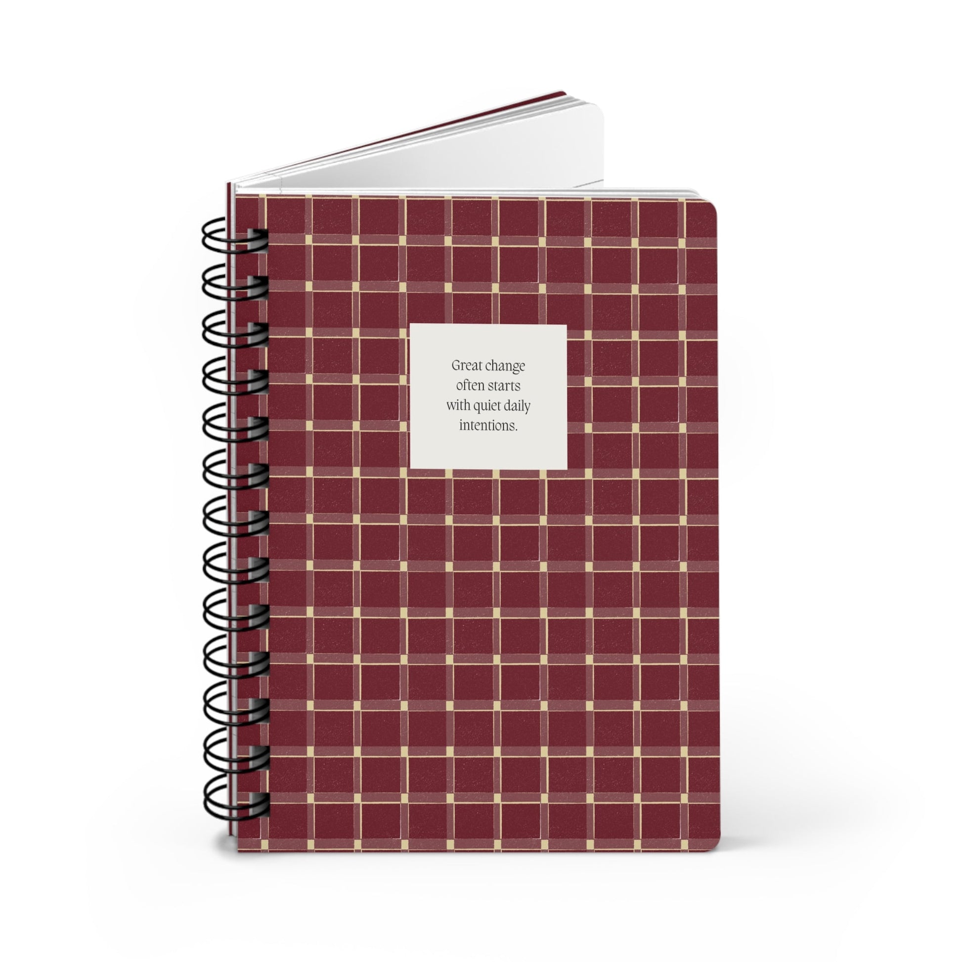 Crimson Sunday Reset Spiral Journal - Inkwell Cats