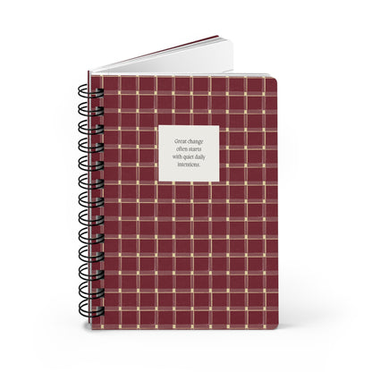 Crimson Sunday Reset Spiral Journal - Inkwell Cats