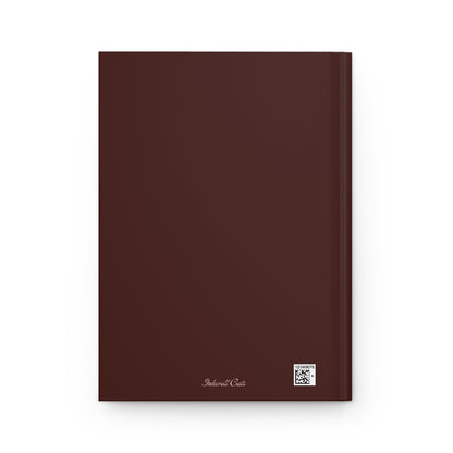 brown aesthetic journal with “enjoy the little things” handwritten quote