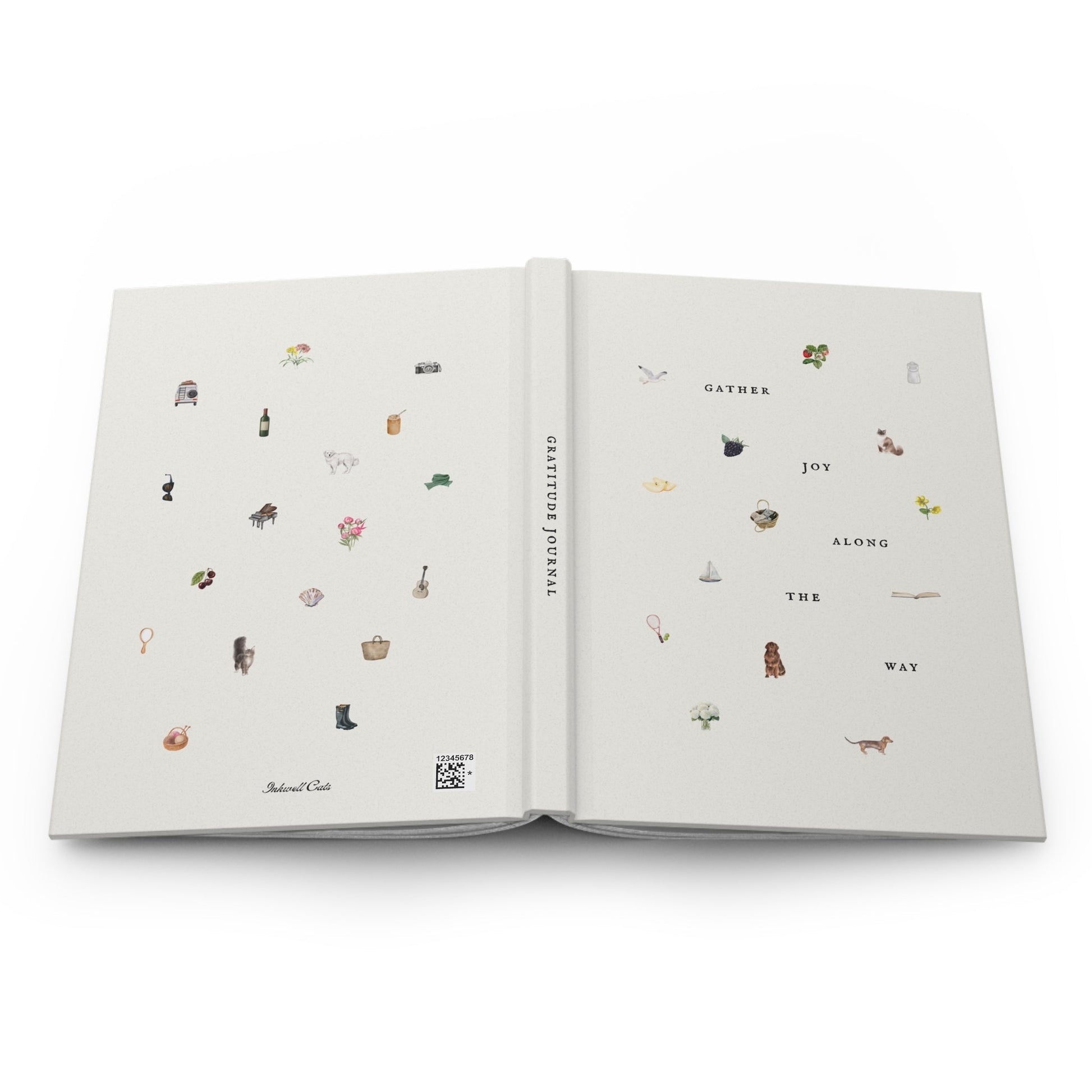 Gather Joy Along The Way Journal - Inkwell Cats