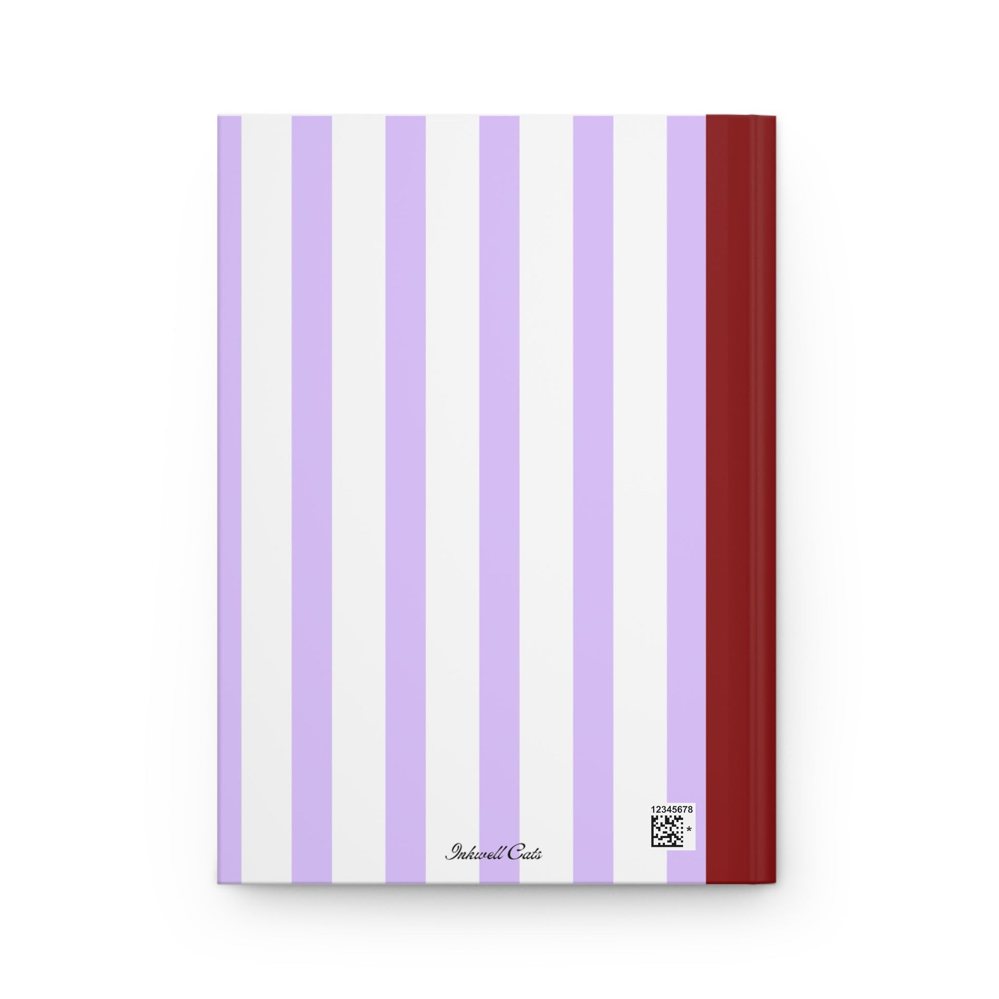 purple striped aesthetic journal how lucky am i cute notebook for journaling