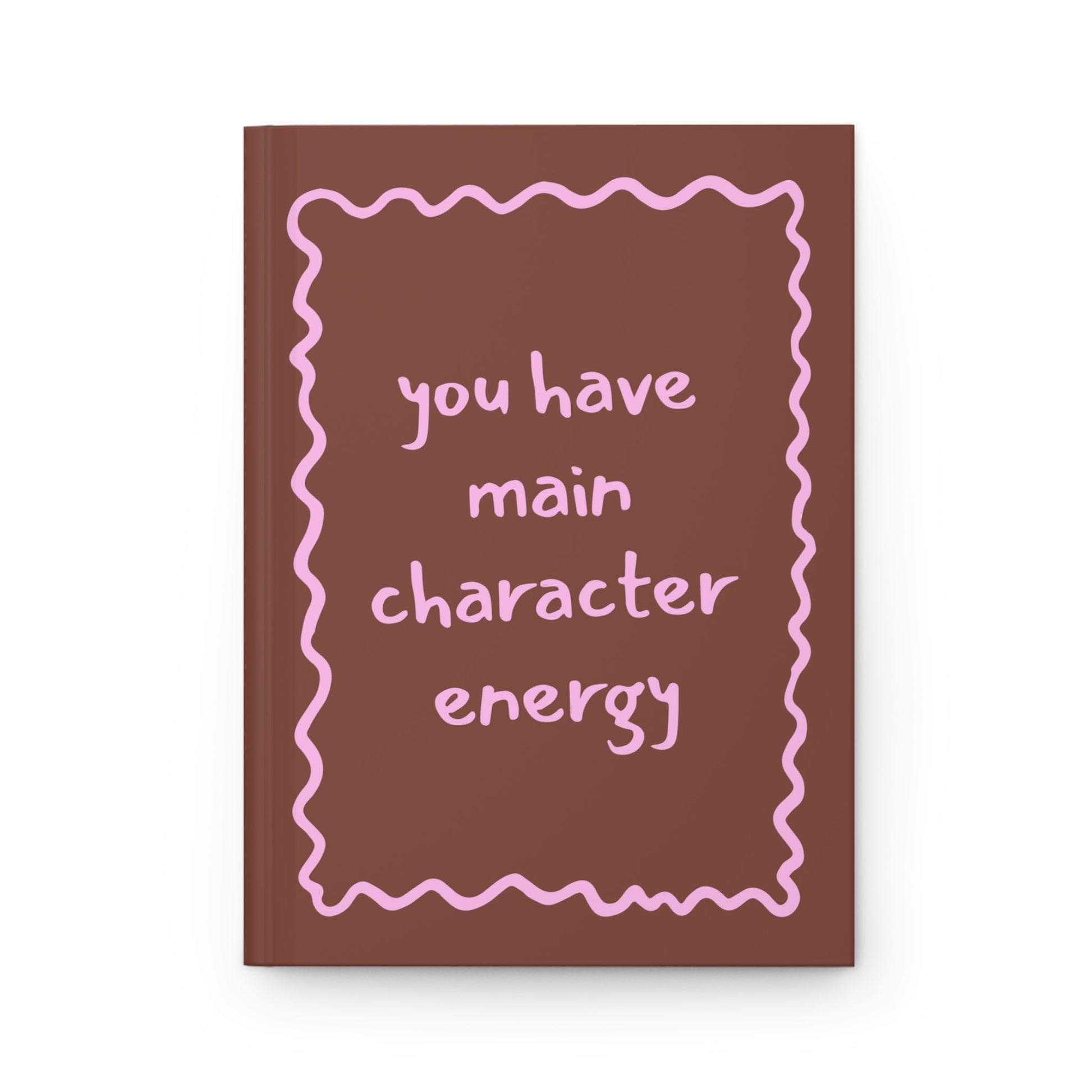 brown aesthetic journal main character energy cute notebook for journaling