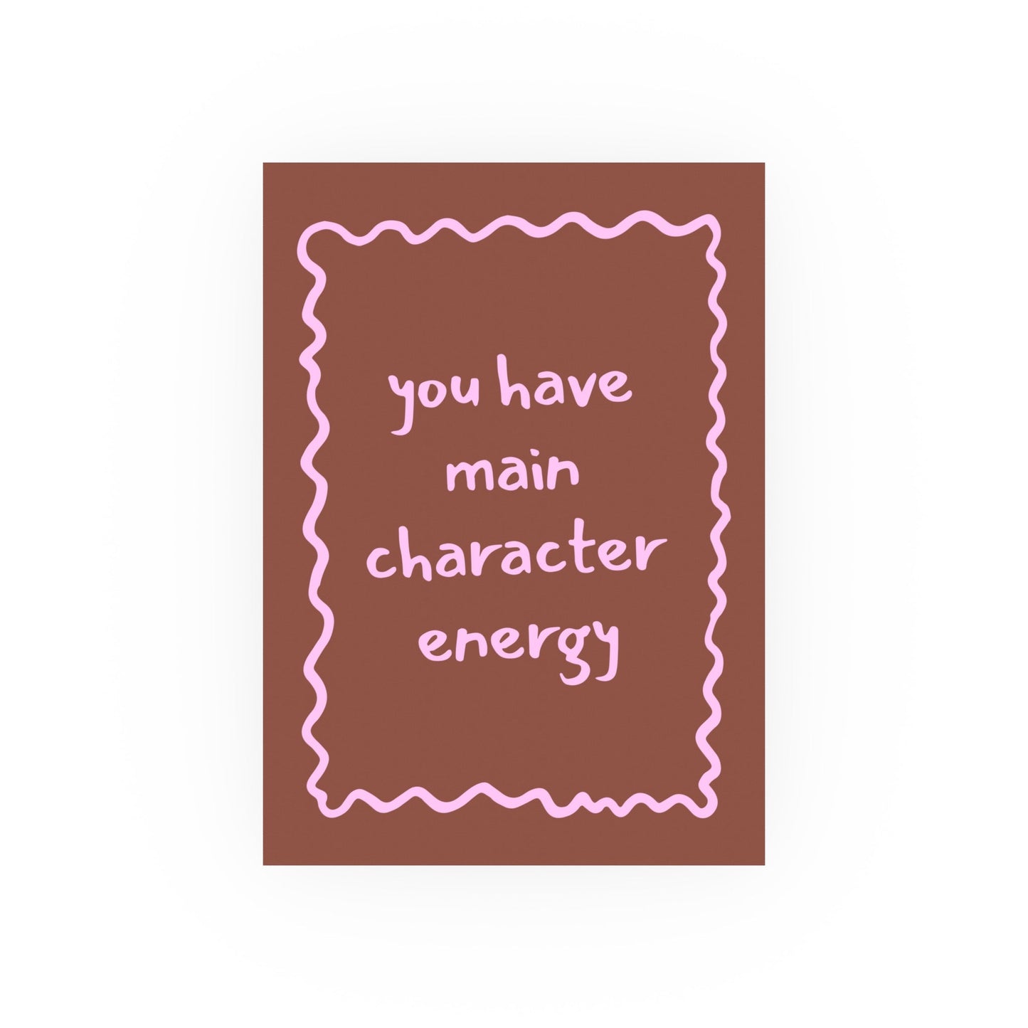 Main Character Energy Print - Inkwell Cats