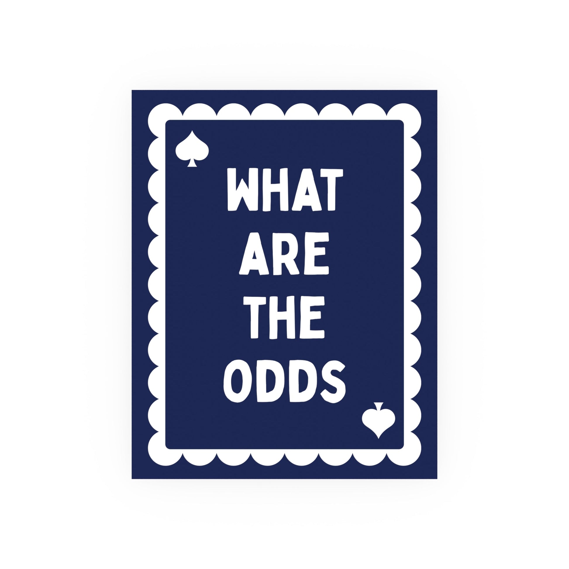 What Are The Odds Print - Inkwell Cats