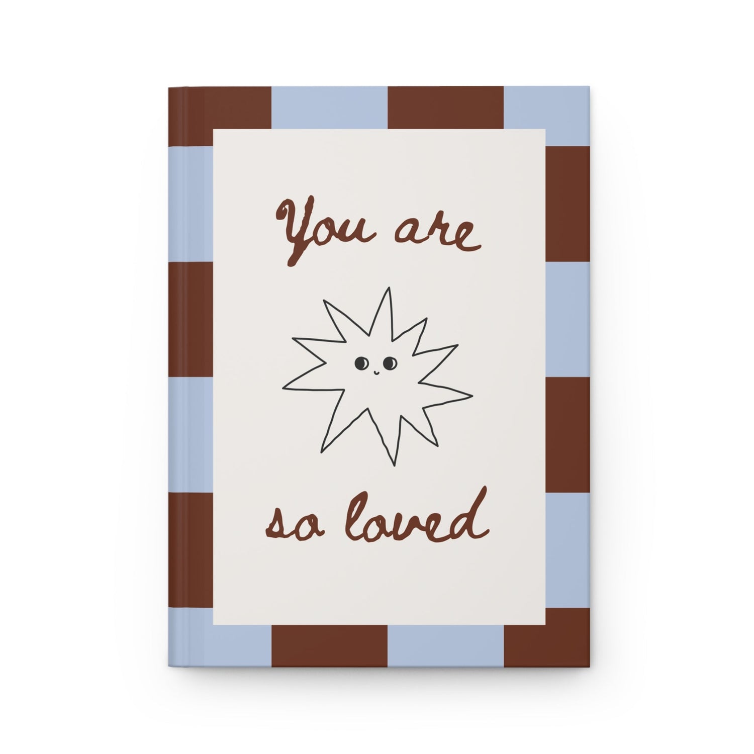 checkered aesthetic journal you are so loved notebook cute self love journal